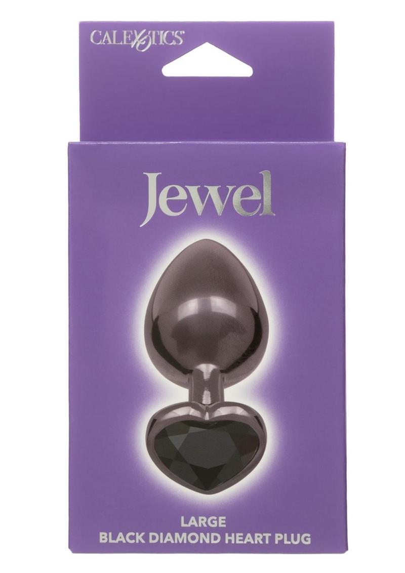 Calexotics Jewel Black Diamond Heart Plug