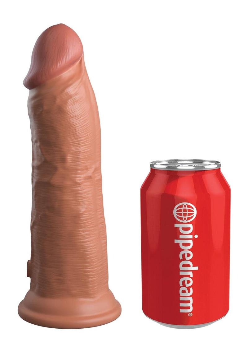 King Cock Elite Dual Density Vibrating Silicone Dildo