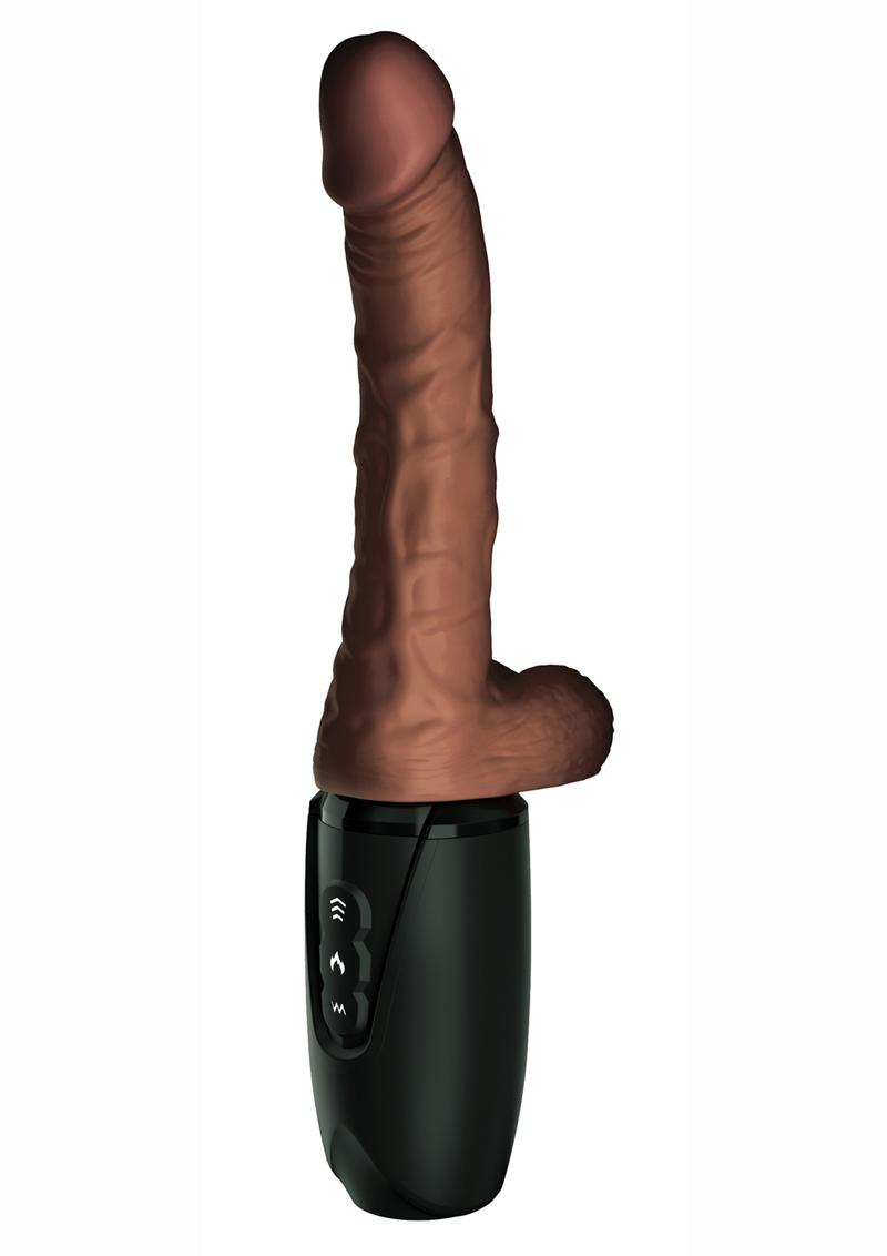 King Cock Plus Triple Threat Thrusting Dildo with Balls