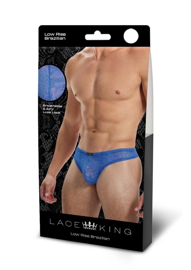 Lace King Low Rise Brazilian Brief Sheer Lace Elegance for Men