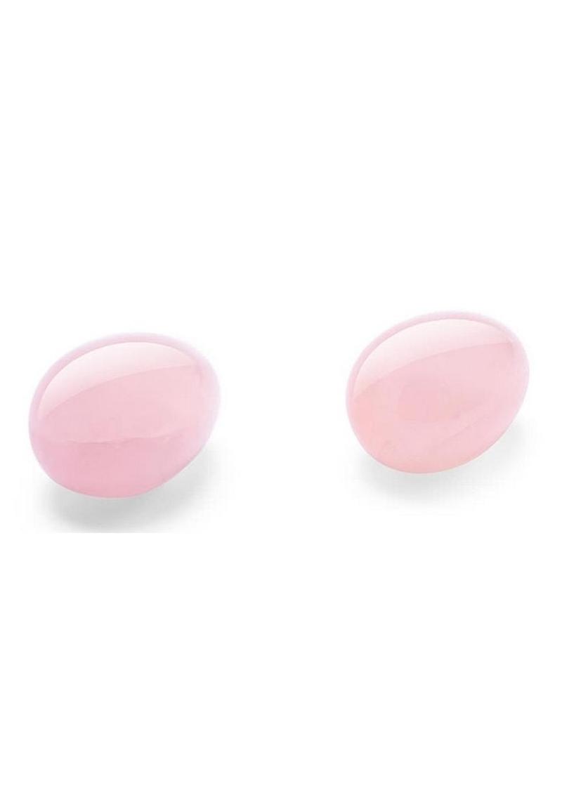LE WAND Crystal Yoni Eggs Rose Quartz Kegel Balls