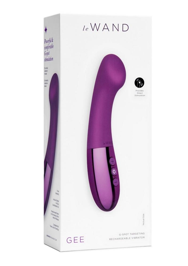 leWand Gee Rechargeable Silicone G-Spot Vibrator