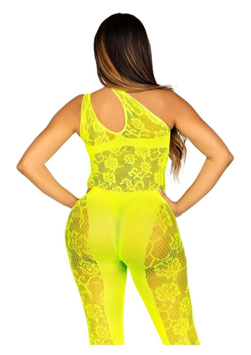 Leg Avenue Floral Lace Convertible Footless Bodystocking
