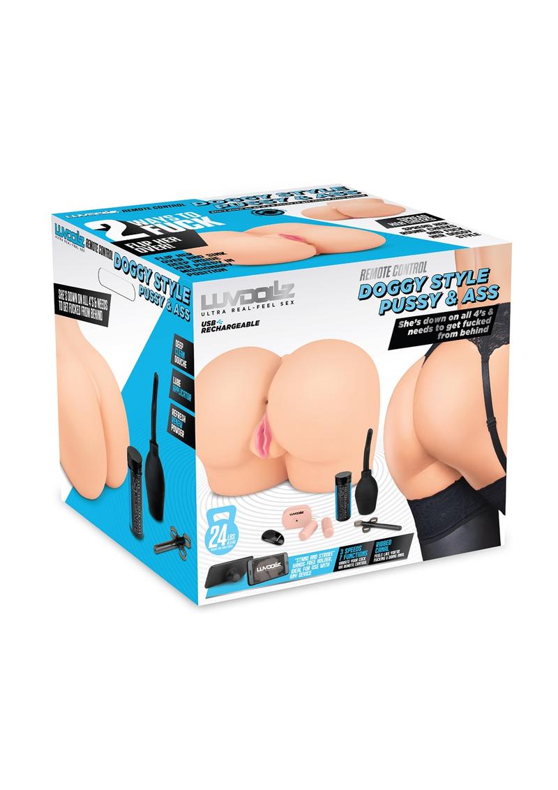 LuvDollz Remote-Controlled Doggy Style Vibrating Masturbator