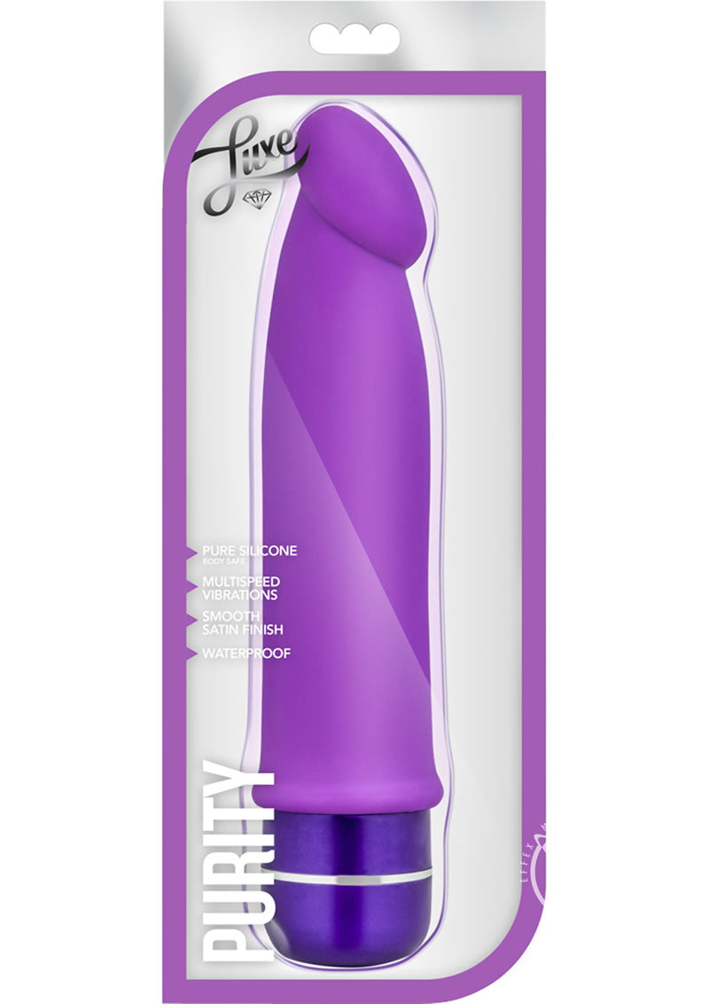 Luxe Purity Rechargeable Vibrating Dildo