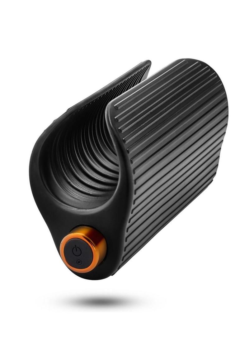 M Elite Platinum Wrapt Rechargeable Silicone Vibrating Stroker