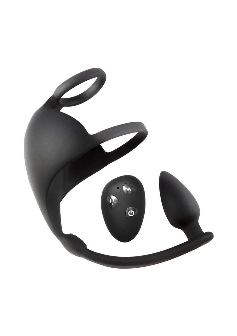 Nasstoys Magic Remote Scrotum Massager Plus Silicone Plug