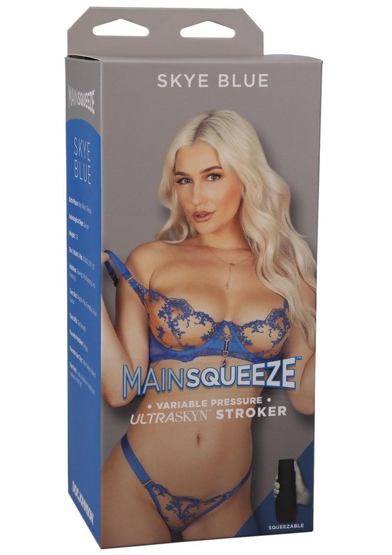 Main Squeeze Skye Blue ULTRASKYN Variable Pressure Stroker