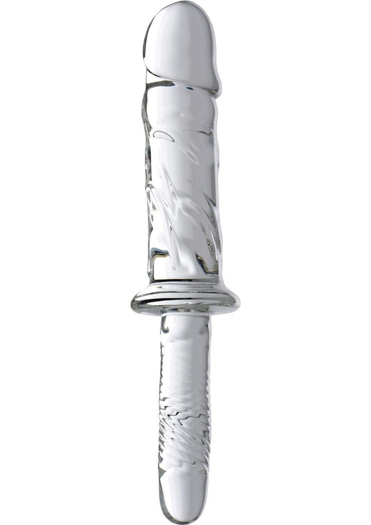Master Series Brutus Glass Dildo Thruster for Intense Pleasure