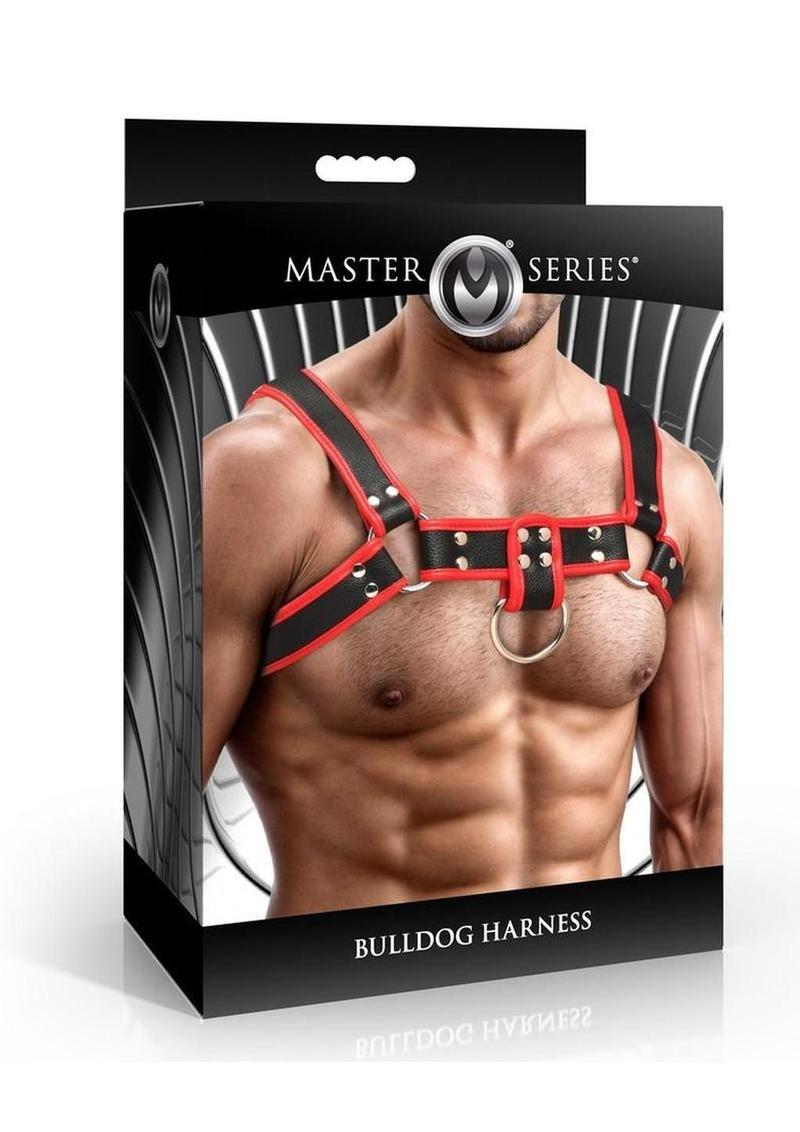 Master Series Bulldog Harness Blue Leather