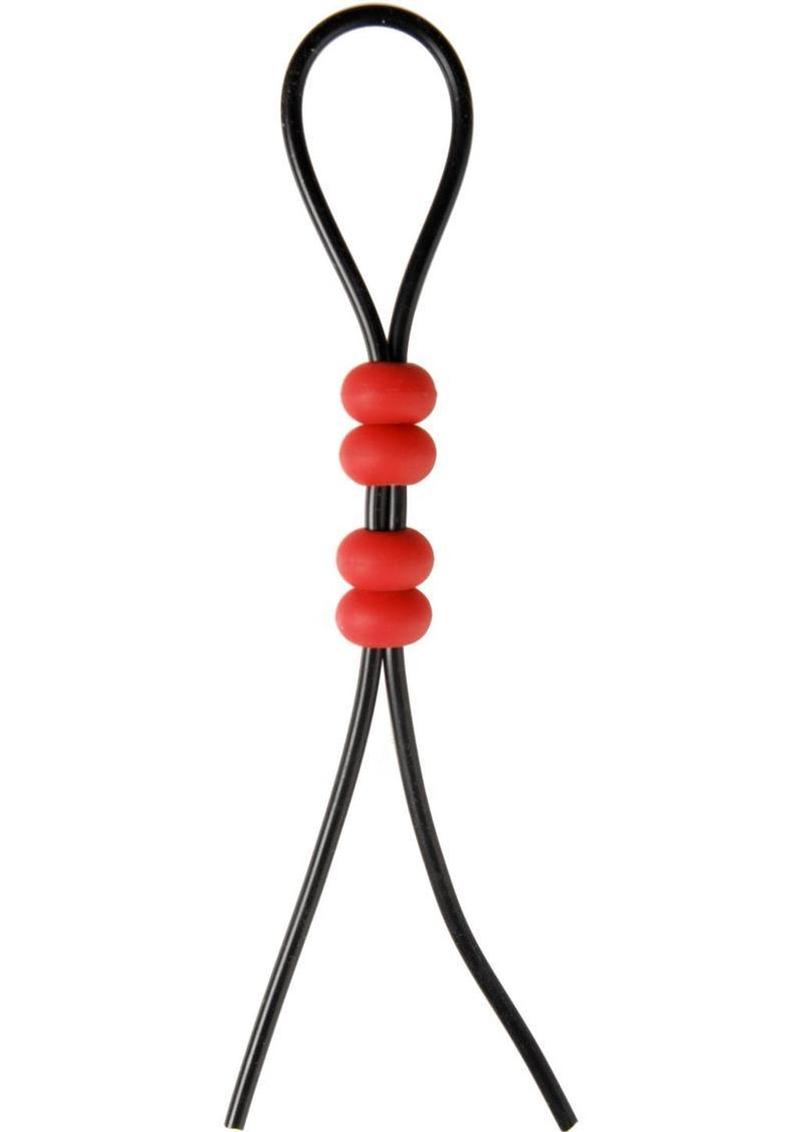 Master Series Crimson Tied Bolo Adjustable Lasso Style Cock Ring