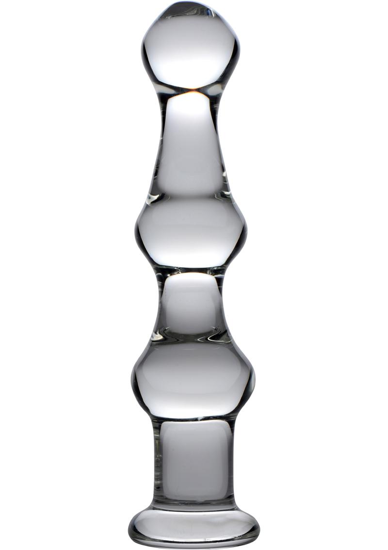 Master Series Mammoth 3 Bumps Advanced Stimulation Glass Dildo