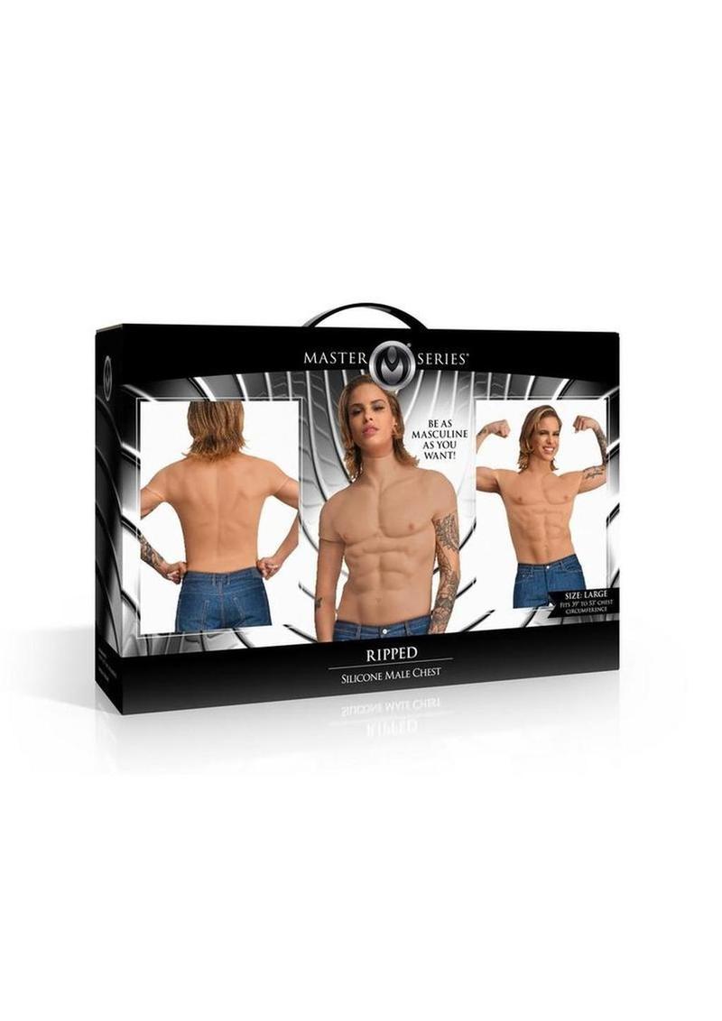 Master Series Ripped Silicone Male Chest Shirt