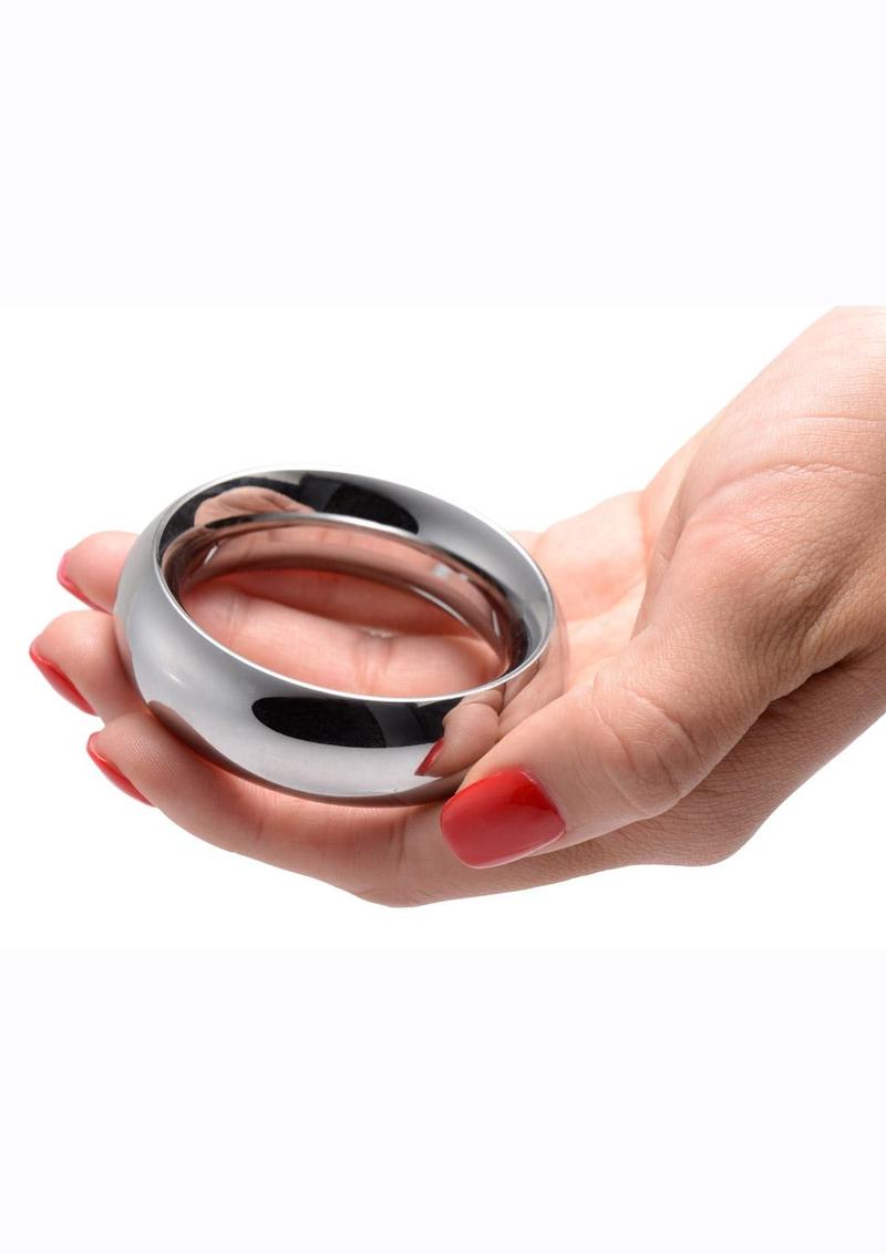 Master Series Sarge Stainless Steel Erection AndEasy to Clean Cock Ring