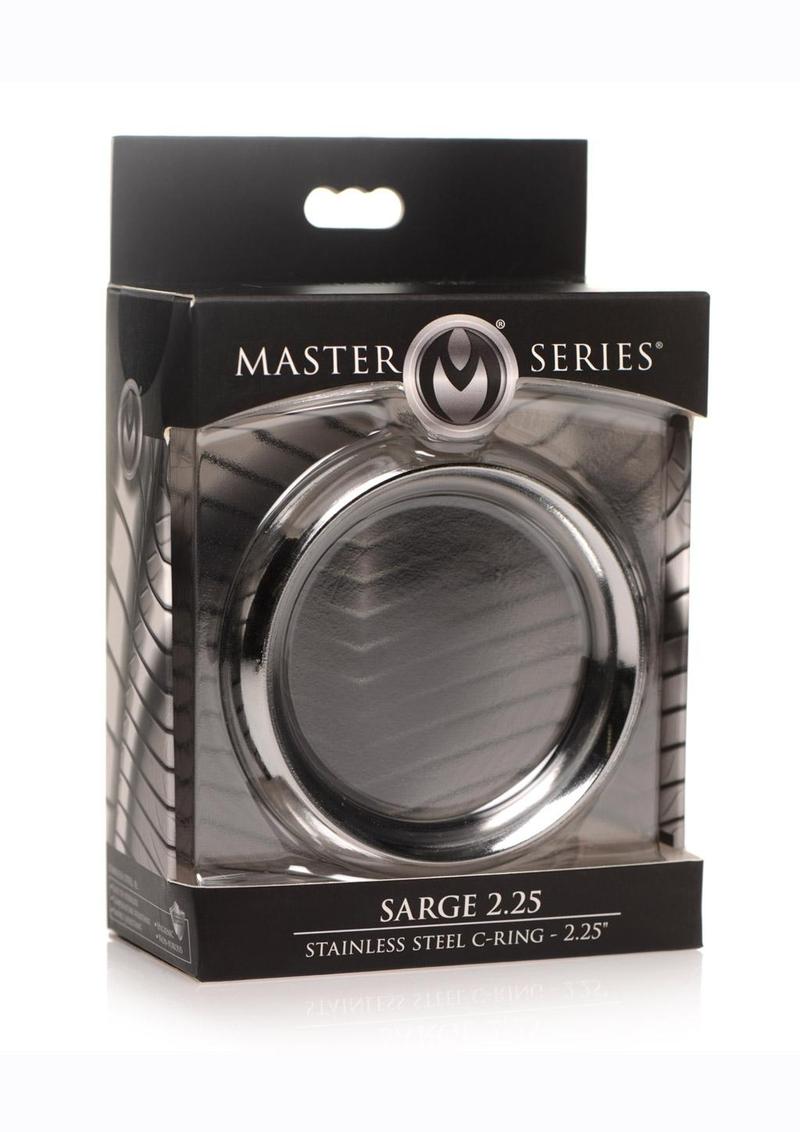 Master Series Sarge Stainless Steel Erection AndEasy to Clean Cock Ring