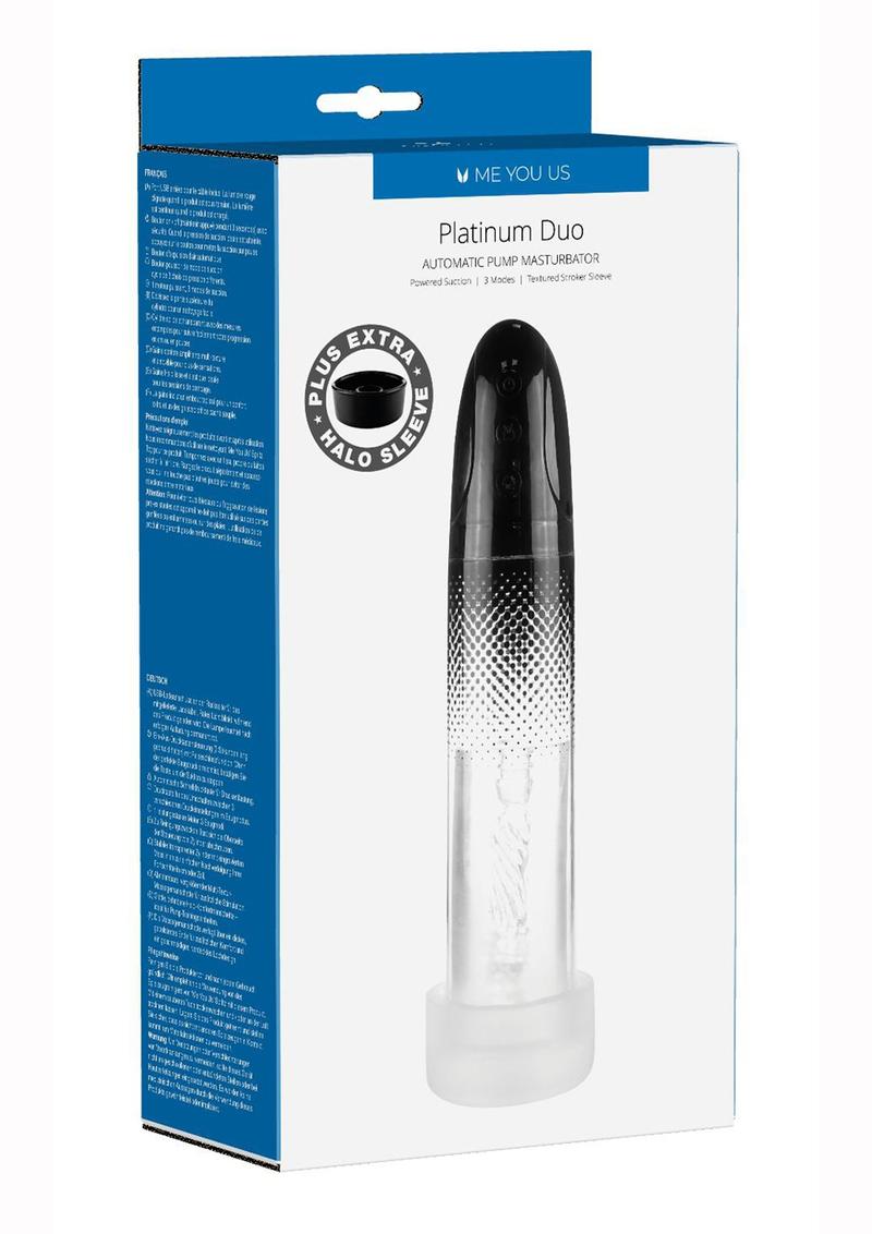 Me You Us Platinum Duo Automatic and Rechargeable Pump Masturbator