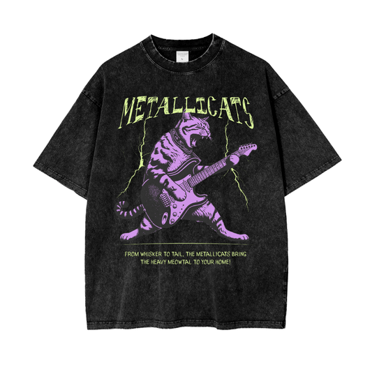 Metallicats Snow Washed T-Shirt