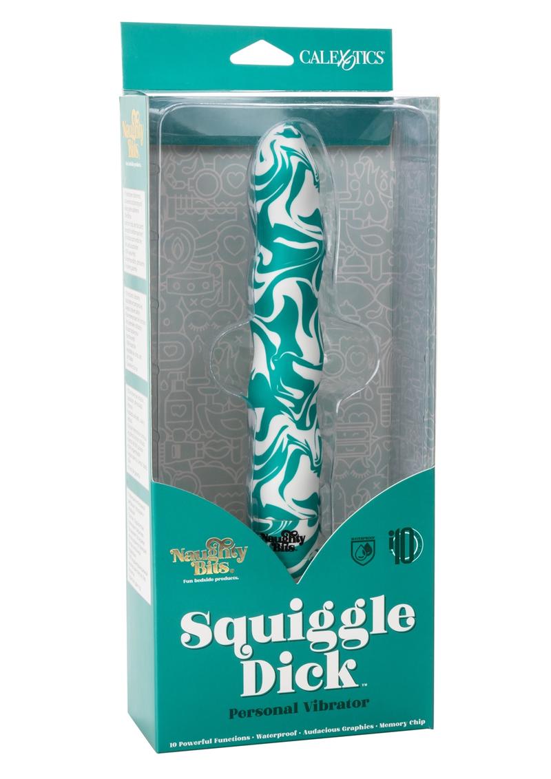 CalExotics Naughty Bits Squiggle Dick Personal Vibrator 10 Functions