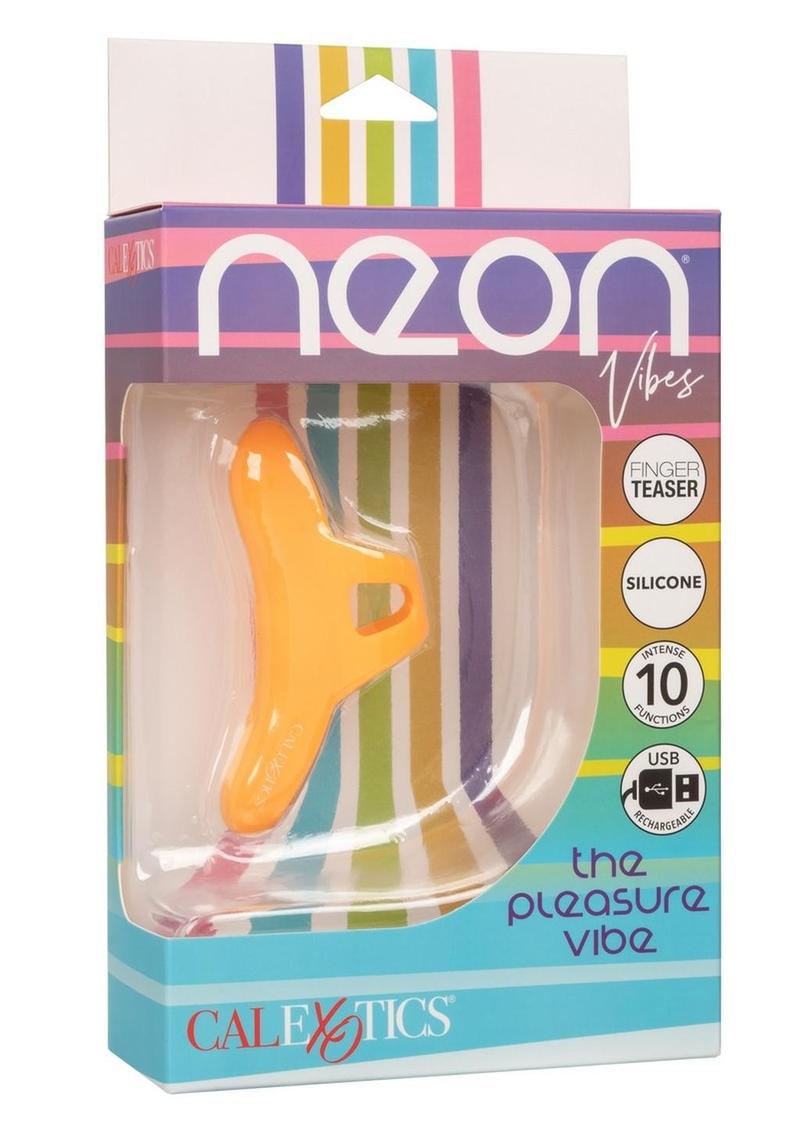 The Pleasure Neon Vibe Rechargeable Finger Teaser