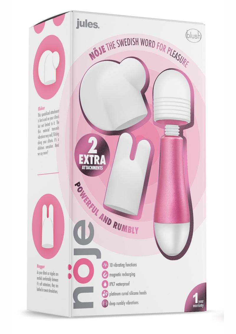 Noje Jules Rose Rechargeable Silicone Wand Massager
