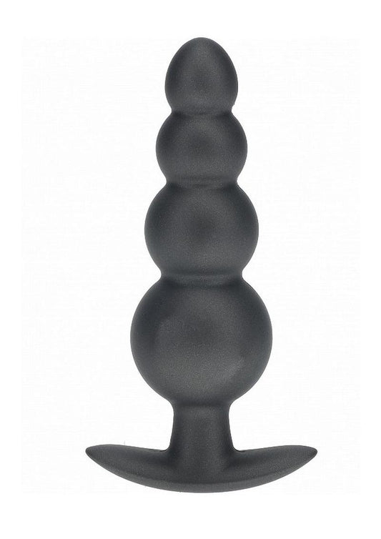 Ouch! Smooth Silicone Beaded Anal Plug