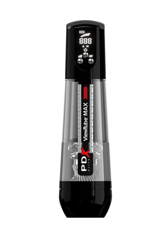 PDX Elite ViewTube Max View Rechargeable See-Thru Suction Stroker