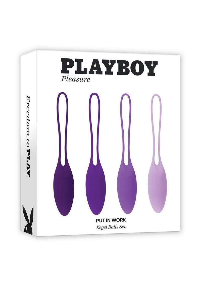 Playboy Pleasure Put In Work Silicone Kegel Ball Set