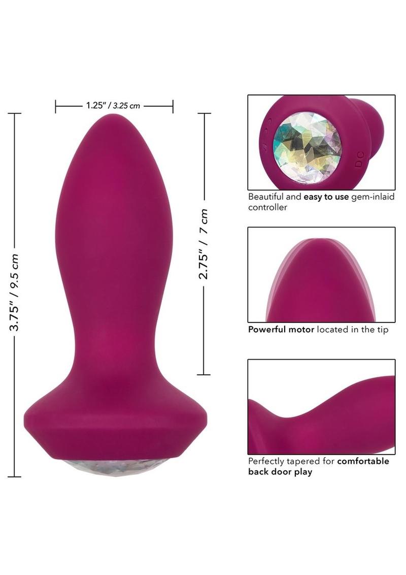 CalExotics Power Gem Vibrating Petite Crystal Probe Plug