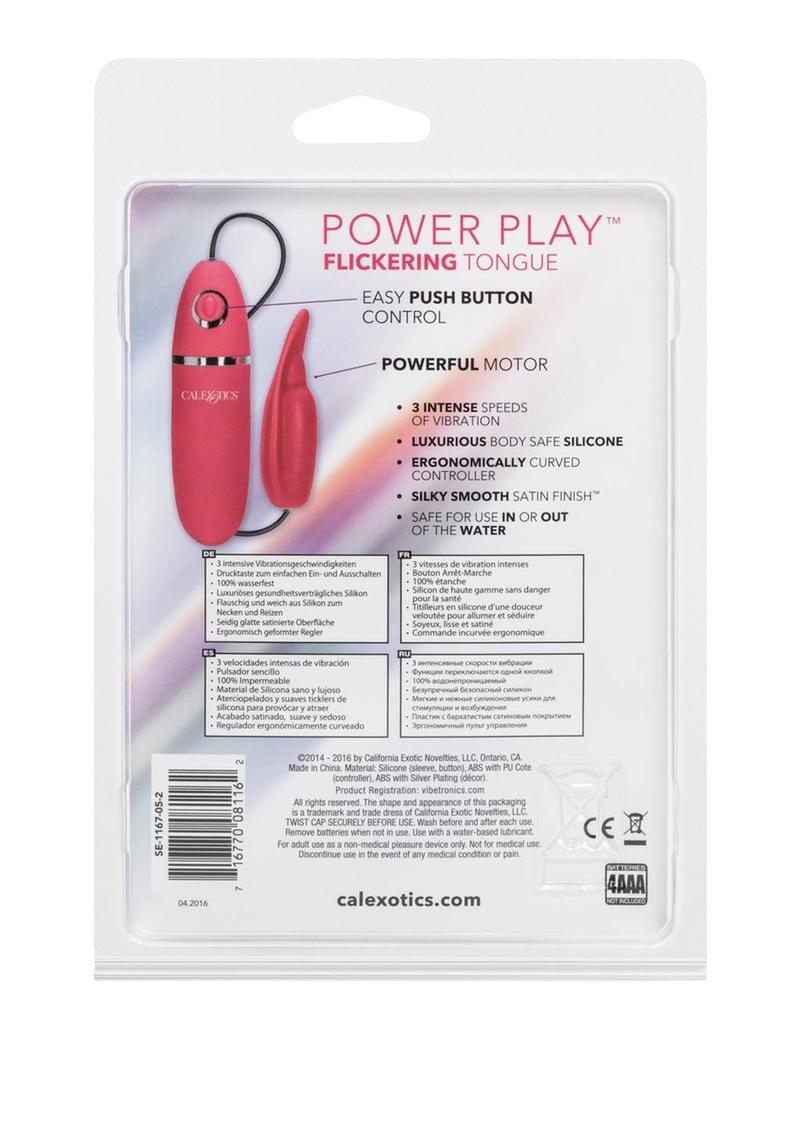 CalExotics Power Play Flickering Tongue Massager Bullet