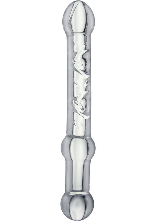 Prisms Prana Glass Thrusting Anal Probe with Raised Textures