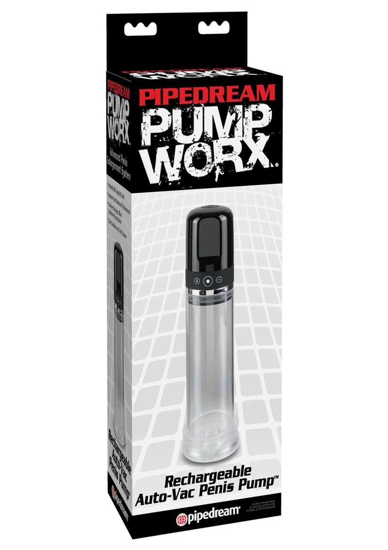Pipedream Worx Rechargeable Hands-Free and Auto-Vac Penis Pump