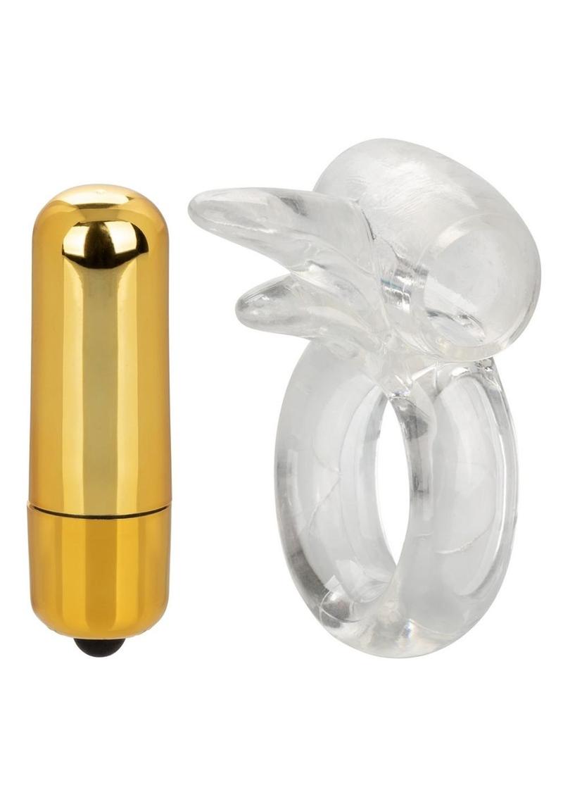Pure Gold Double Trouble With Dual Stimulation Vibrating Enhancer