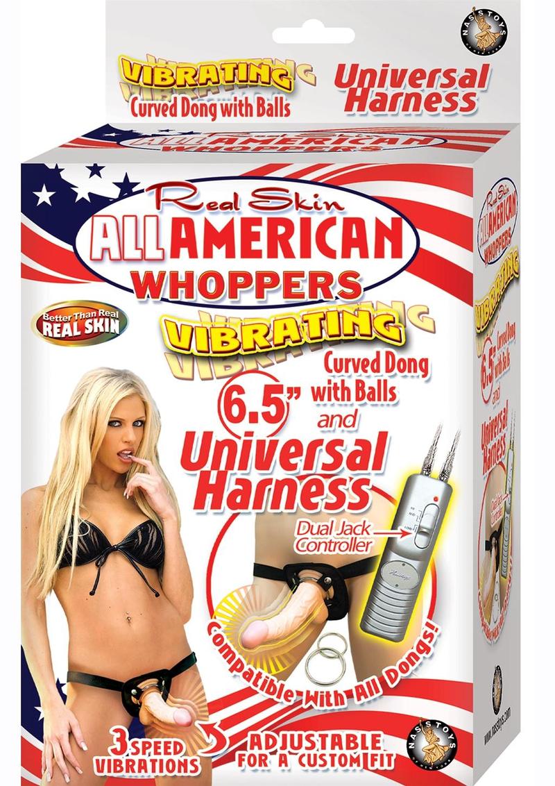 Real Skin All American Whoppers Vibrating Dong