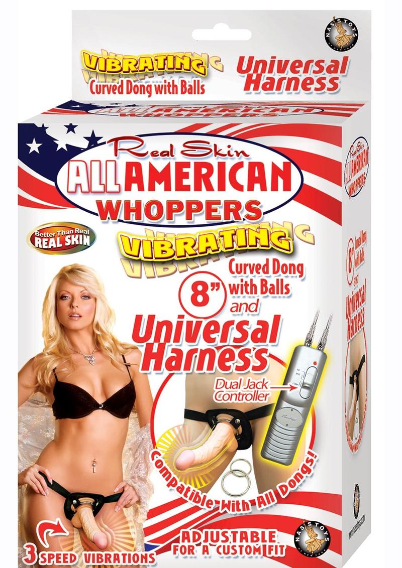 Real Skin All American Whoppers Vibrating Dong