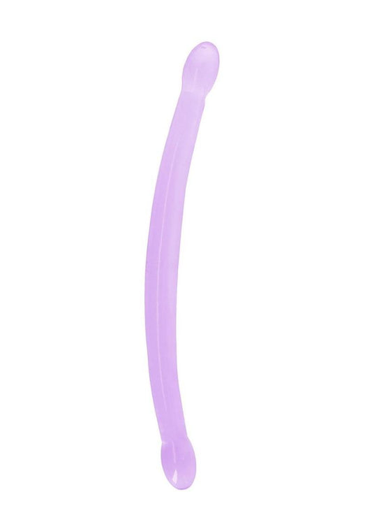Real Rock Crystal Clear Non-Realistic Double Dildo