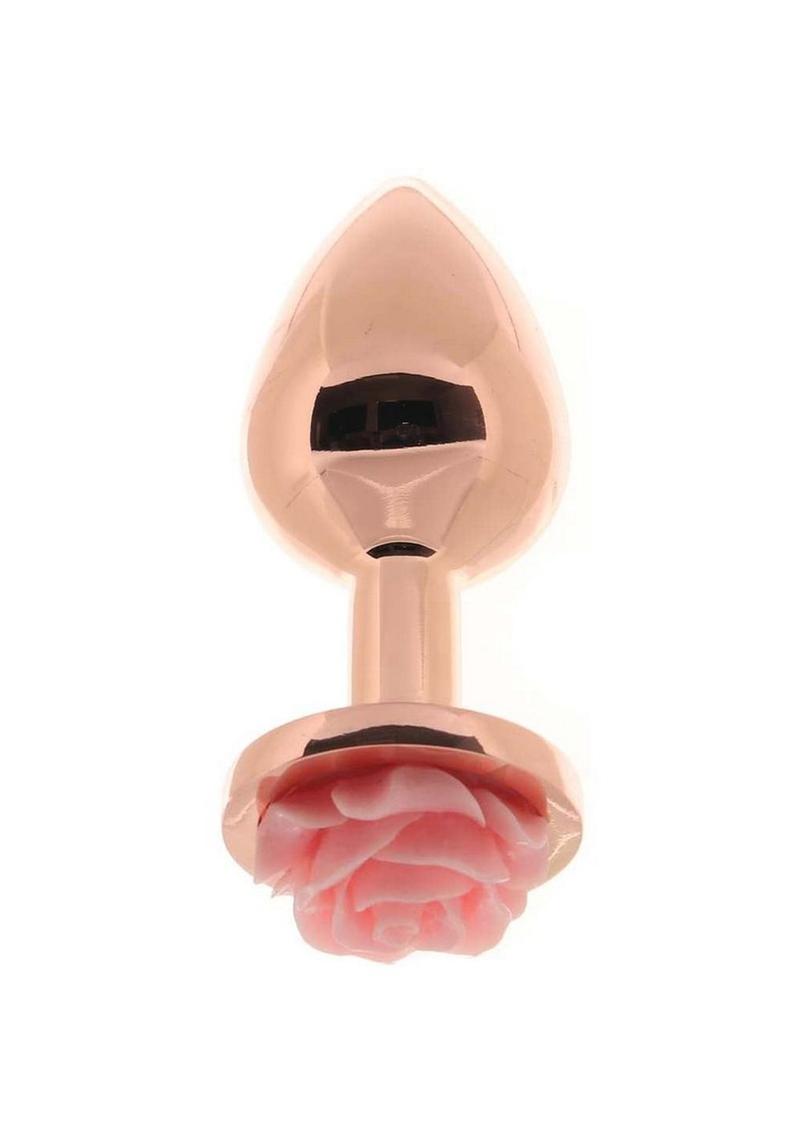 Rear Assets Rose Aluminum Elegant Anal Plug and Functional