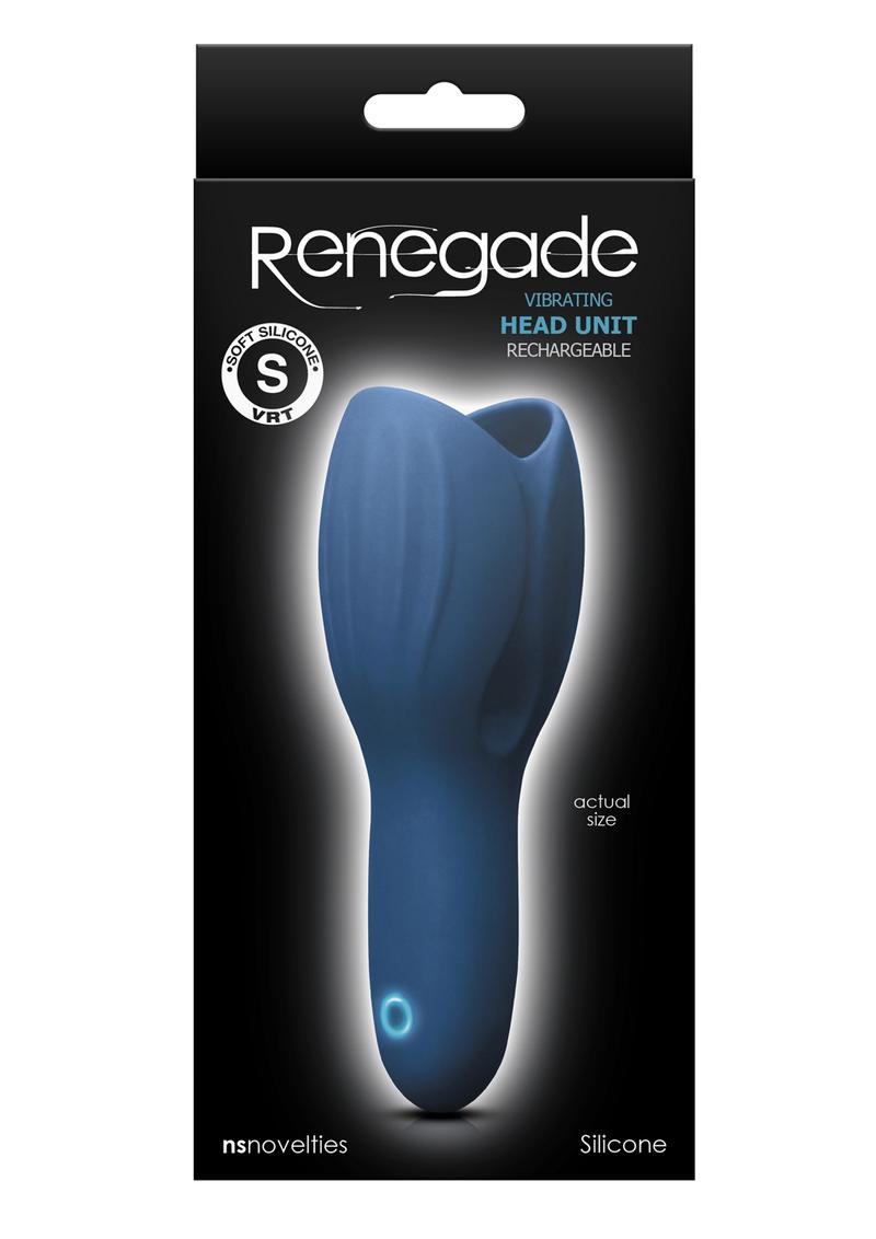 Renegade Vibrating Head Unit Rechargeable Silicone Masturbator Sleeve