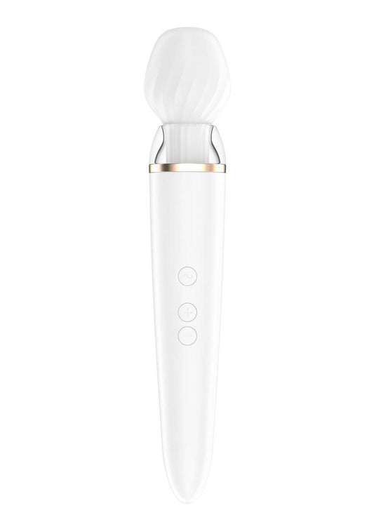 Satisfyer Double Wand-er Waterproof Massager with Attachment