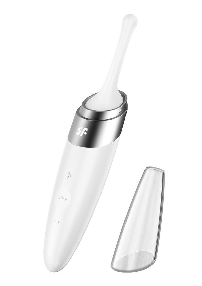 Satisfyer Twirling Delight Tip Vibrator Rechargeable Stimulator in Berry