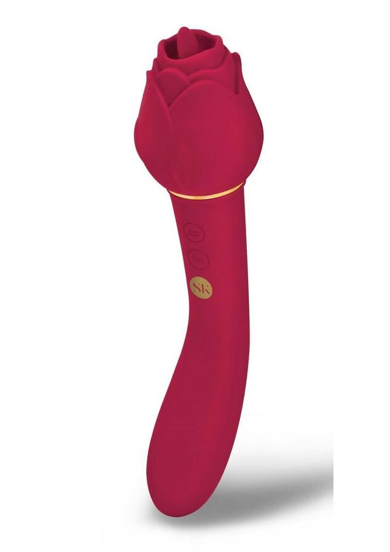 Secret Kisses Rosegasm Lingo Dual-Ended Clitoral Vibrator
