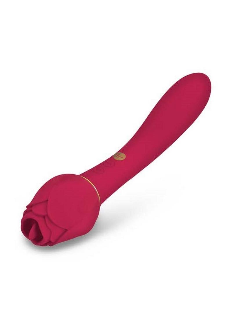 Secret Kisses Rosegasm Lingo Dual-Ended Clitoral Vibrator