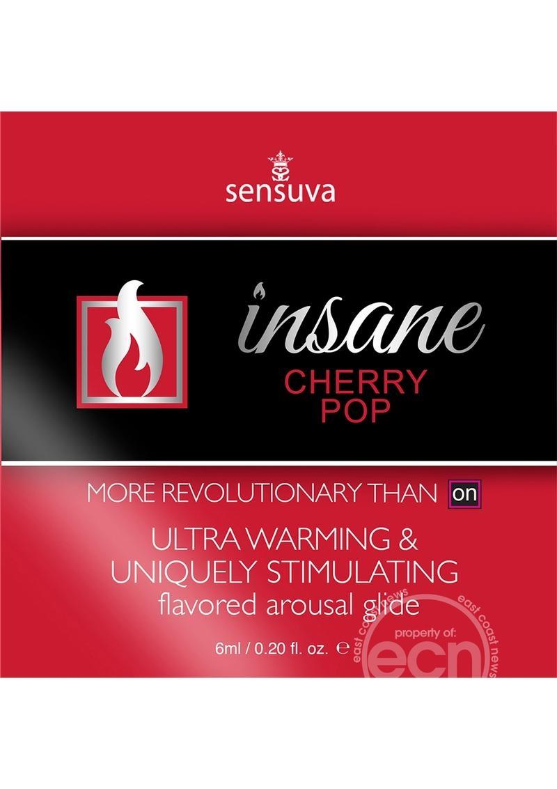 Sensuva Insane Cherry Pop Ultra Warming And Stimulating Glide