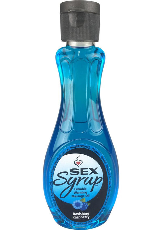 Sex Syrup Ravishing Raspberry Lickable Warming Massage Oil