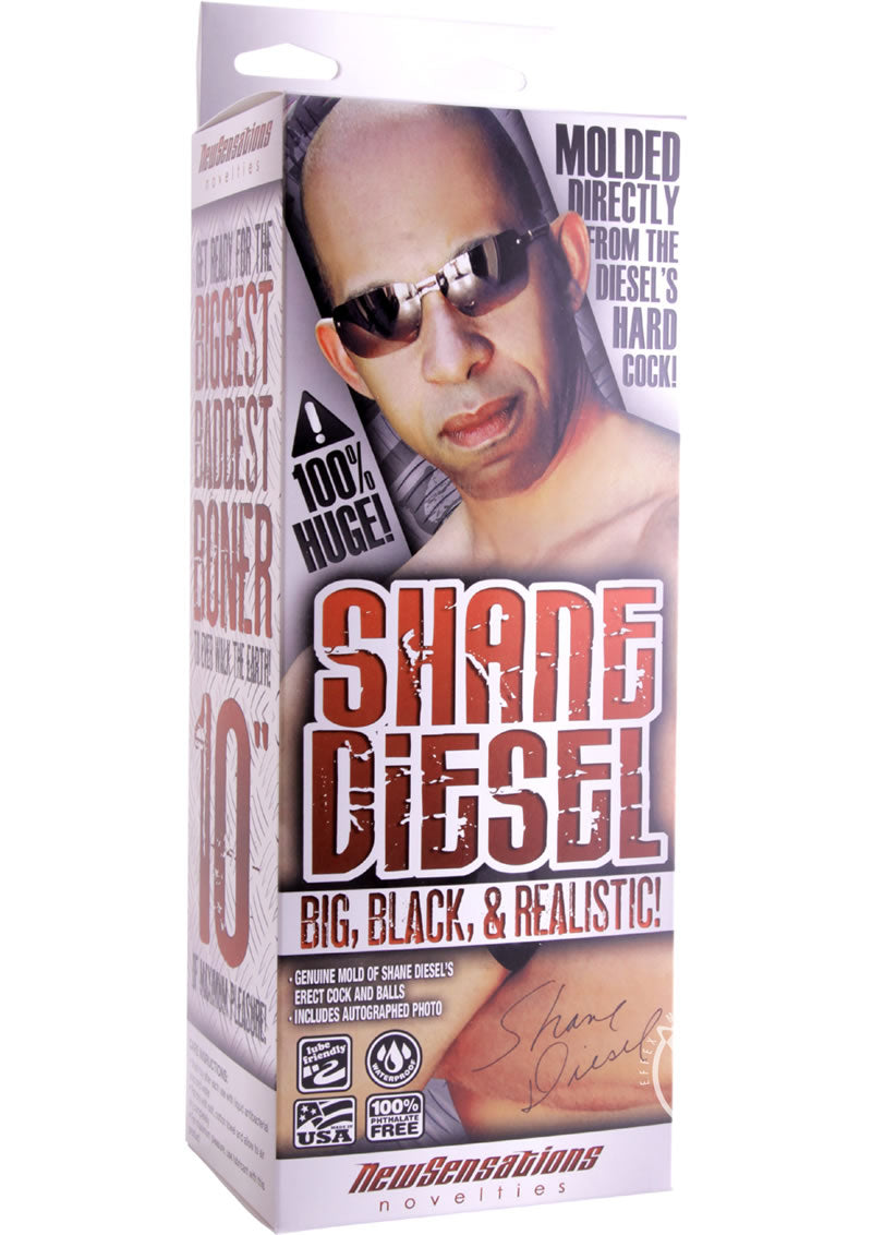 Shane Diesel Big Chocolate Realistic Dildo with Balls