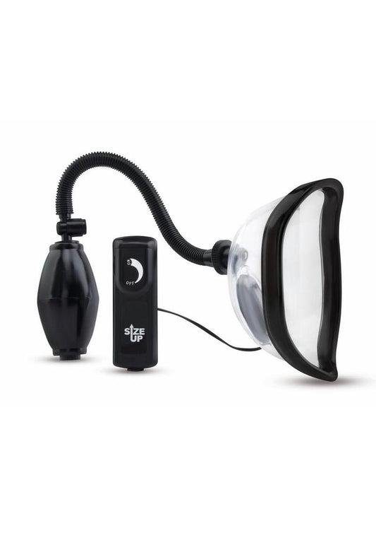 Size Up Vibrating Pussy Pump with Wired Remote Controlled