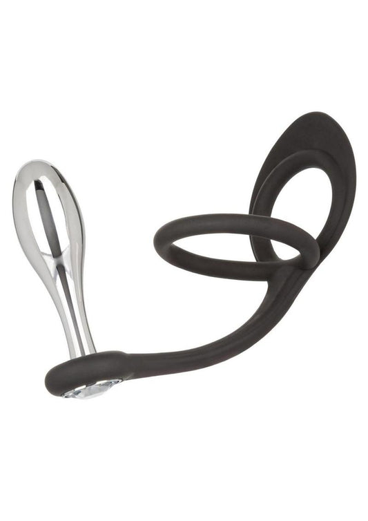 Star Fucker Teardrop Silicone Dual-Enhancer And Gem Accented Plug