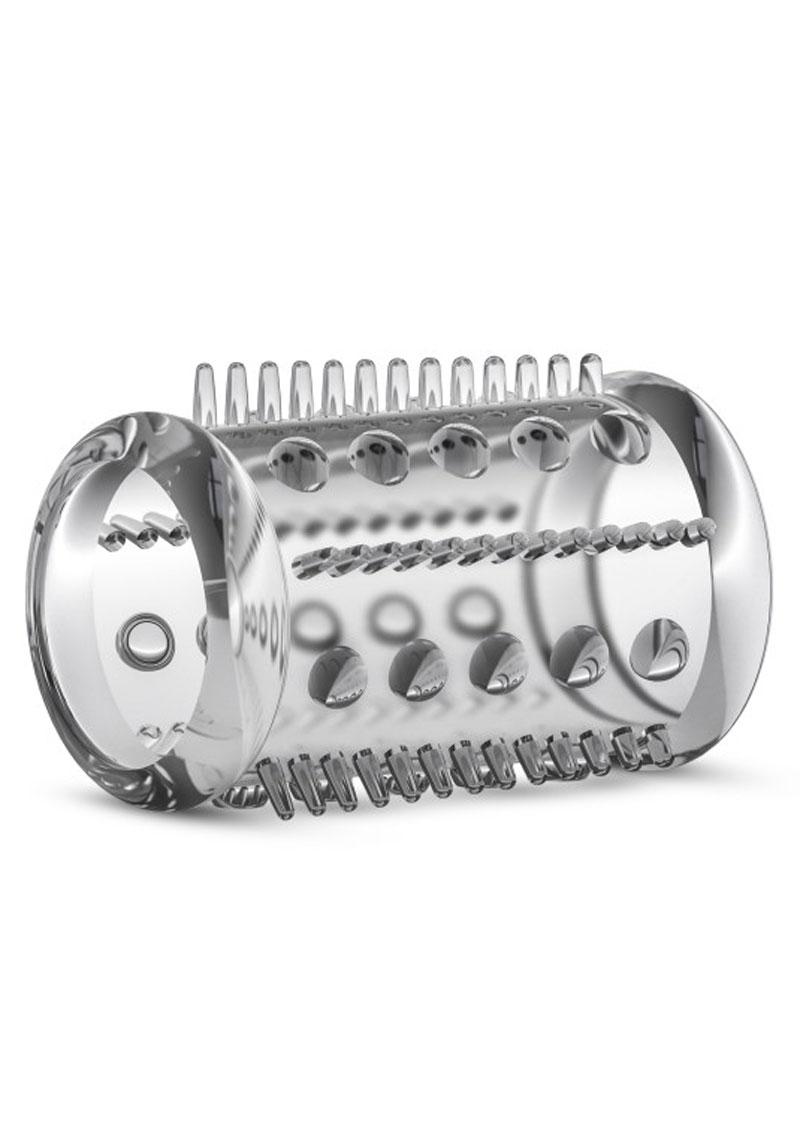 Stay Hard Cock Sleeve 03 Clear Textured Girth Enhancer