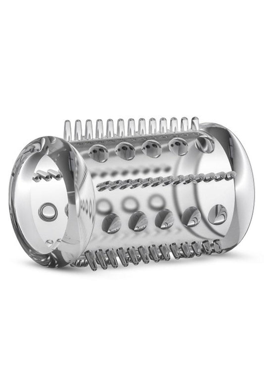 Stay Hard Cock Sleeve 03 Clear Textured Girth Enhancer