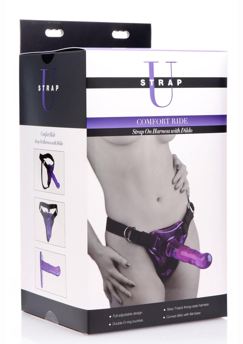 STRAP U Comfort Ride Strap-On Harness with Curved Dildo