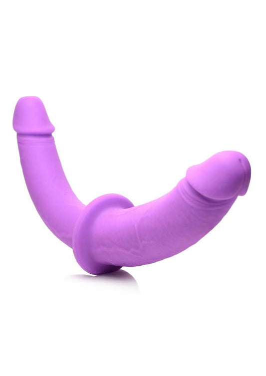 Strap U Double Charmer Harness with Silicone Double Dildo